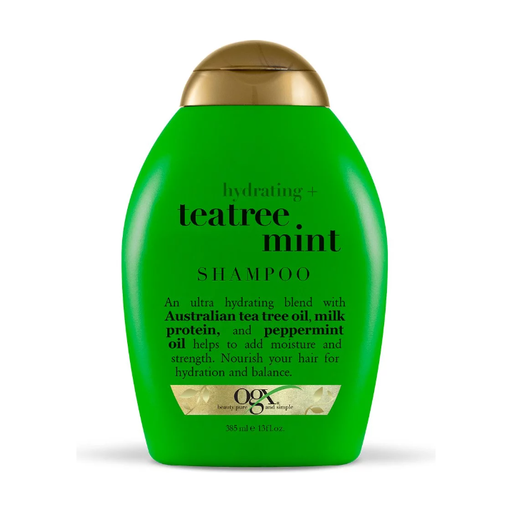 Product image of OGX Shampoo, Extra Strength, Refreshing Scalp + Teatree Mint 13OZ