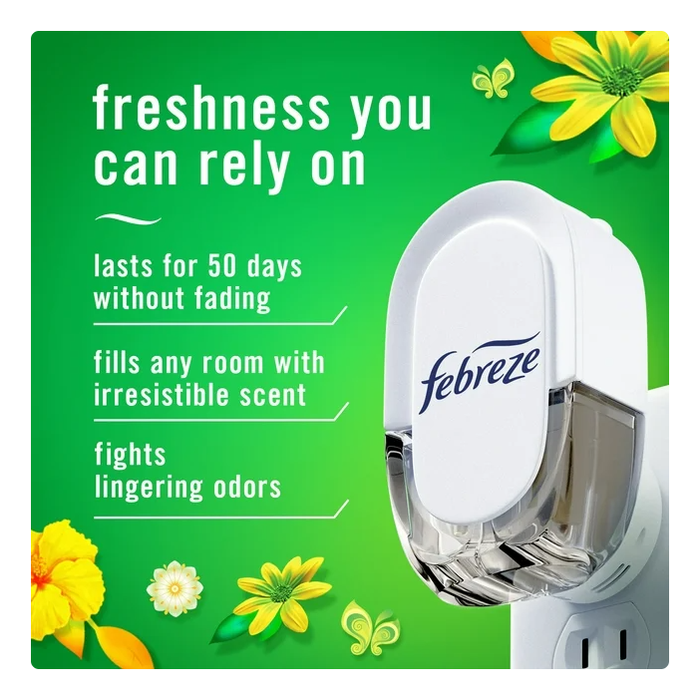 Febreze Odor-Fighting Fade Defy Plug Air Freshener Refill - Gain Original Scent