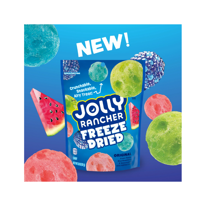 Product image of Jolly Rancher Freeze Dried Original Fruit Flavored Candy, Bag 3.1 oz