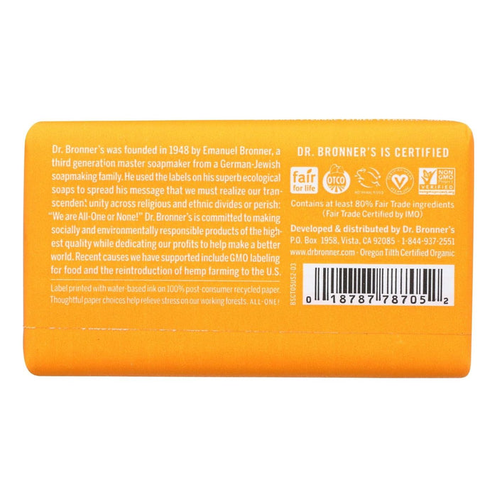 Product image of Dr. Bronner's All-One Hemp Citrus Pure-Castile Bar Soap, 5 oz