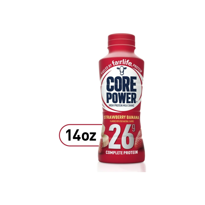 Product image of Core Power Protein Shake with 26g Protein by fairlife Milk, Strawberry Banana, 14 fl oz