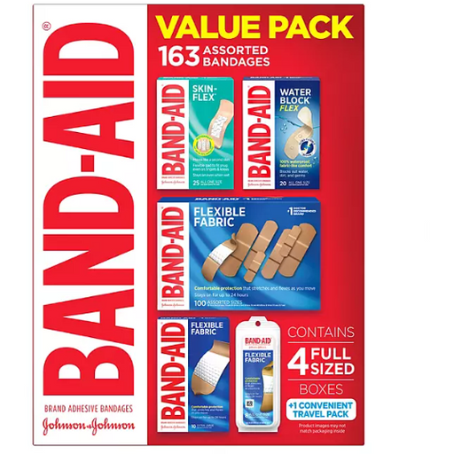 Product image of Band-Aid Brand Adhesive Bandages Variety Pack 163 ct.