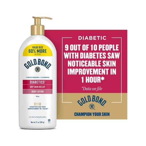 Product image of Gold Bond, Diabetics, Dry Skin Relief Body Lotion, Aloe, 13 oz