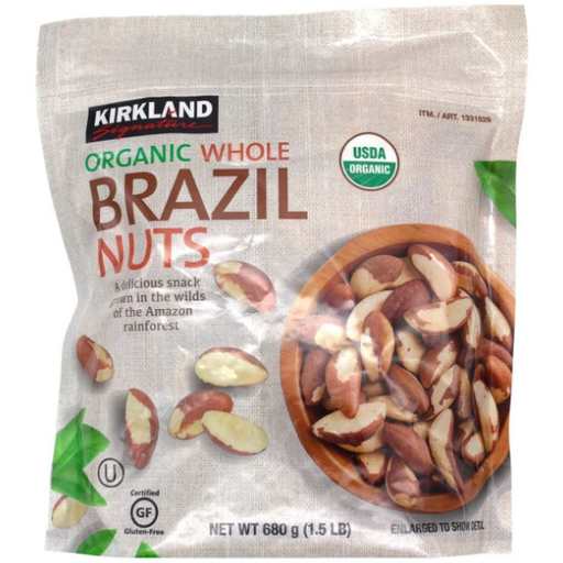 Product image of Kirkland Signature Organic Whole Brazil Nuts, 24 Ounce