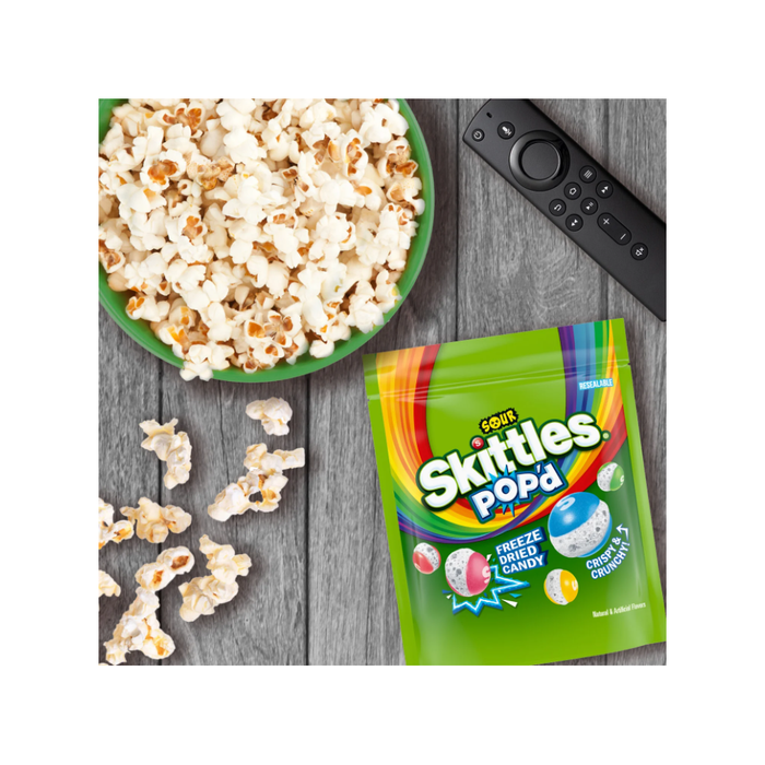 Product image of SKITTLES POP'd Sour Freeze Dried Candy - 5.5 oz