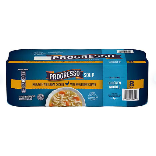 Product image of Progresso Traditional Chicken Noodle Soup (19 oz., 8 pk.)