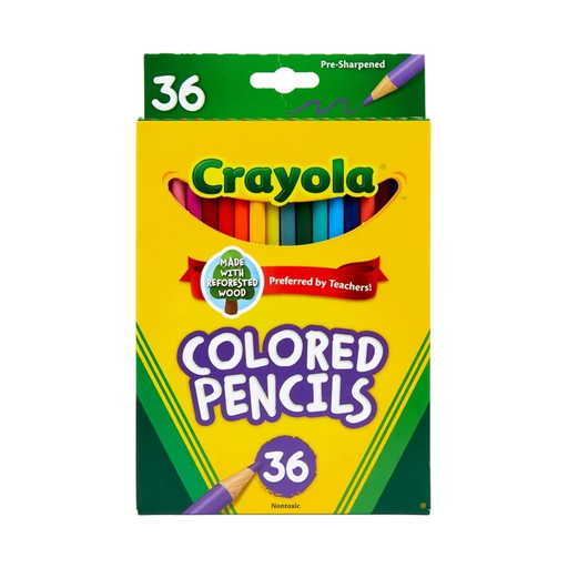Product image of Crayola Colored Pencil Set, 36 Ct, Back to School Supplies, Teacher Supplies, Beginner Child