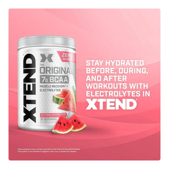 Product image of XTEND Original BCAA Post Work Muscle Recovery & Hydration Amino Acids, Watermelon, 30 Servings