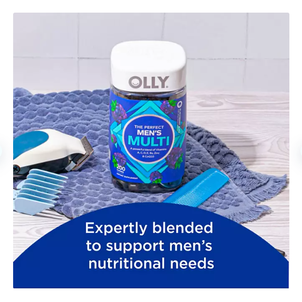 Product image of OLLY Men's Multivitamin Gummy, Blackberry Flavor (200 ct.)