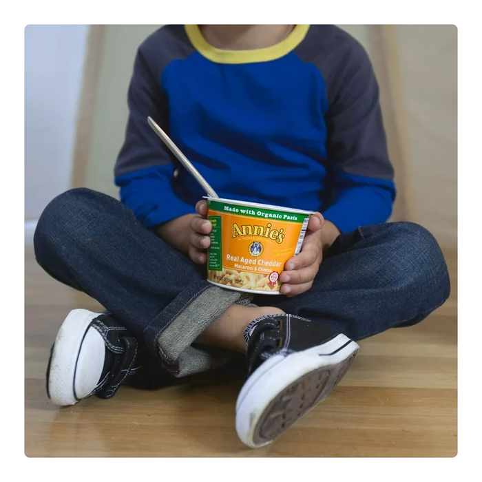 Product image of Annie's Real Aged Cheddar Microwave Mac & Cheese with Organic Pasta, 4 Ct, 2.01 OZ Cups