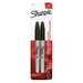 Product image of Sharpie Permanent Markers, Fine Point, Black, 2 Count