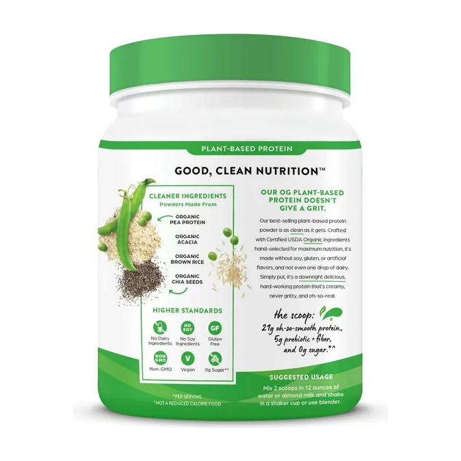 Product image of Orgain Organic Vegan 21g Protein Powder, Plant Based, Vanilla Bean 1.02lb