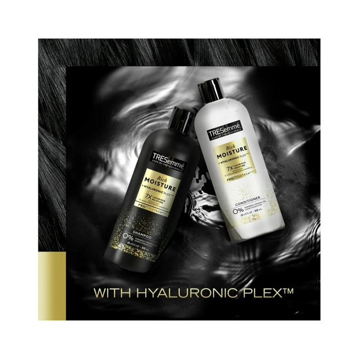 Product image of TRESemme Rich Moisture Hydrating Daily Shampoo for Dry Hair with Hyaluronic Plex, 28 fl oz