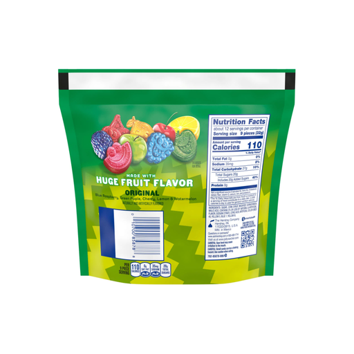 Product image of Jolly Rancher Sour Gummies Assorted Fruit Flavored Candy, Resealable Bag 13 oz