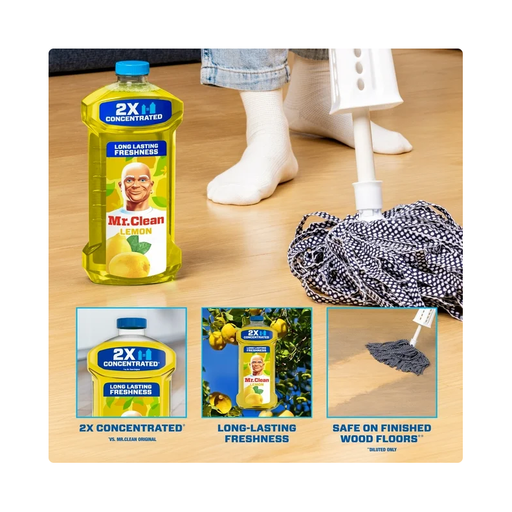 Product image of Mr. Clean 2X Concentrated Multi Surface Cleaner with Lemon Scent, 41 fl oz