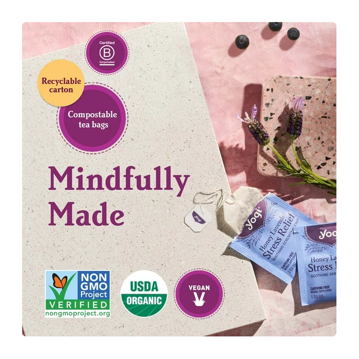 Product image of Yogi Tea Green Tea Blueberry Slim Life, Organic Green Tea Bags, 4 Boxes of 16