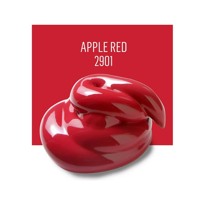 Product image of FolkArt Multi-Surface Acrylic Craft Paint, Satin Finish, Apple Red, 2 fl oz