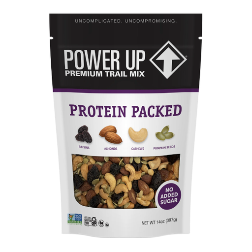 Product image of Power Up Protein Packed Trail Mix from Gourmet Nut, 14 oz. Resealable Bag, Gluten Free, Good Source of Protein