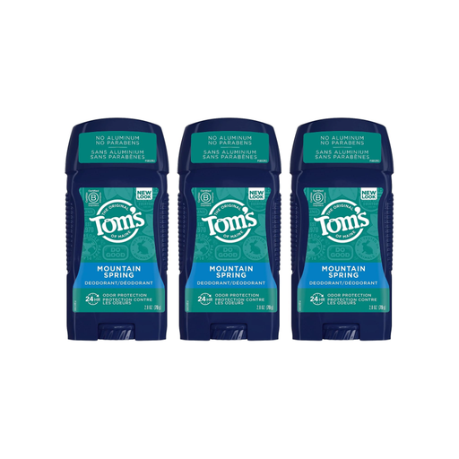 Product image of Tom's of Maine Natural Deodorant For Men, Mountain Spring, 2.8 Oz 3 (PACK)