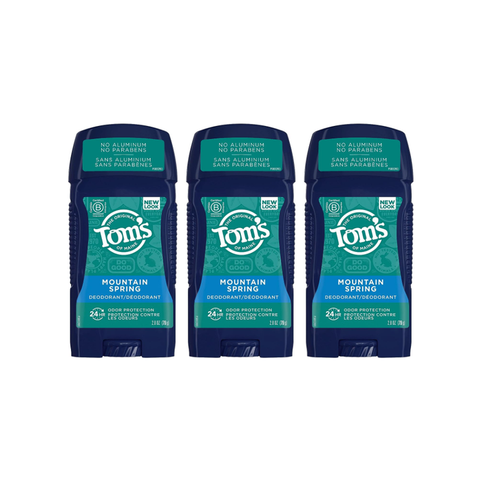 Product image of Tom's of Maine Natural Deodorant For Men, Mountain Spring, 2.8 Oz 3 (PACK)