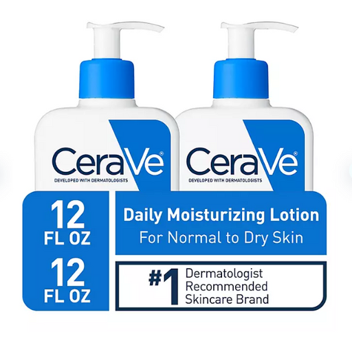 Product image of CeraVe Daily Moisturizing Lotion, Normal to Dry Skin, 12 fl. oz., 2 pk.
