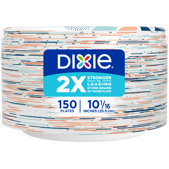 Product image of Dixie Paper Dinner Plates, 10", 150 Count