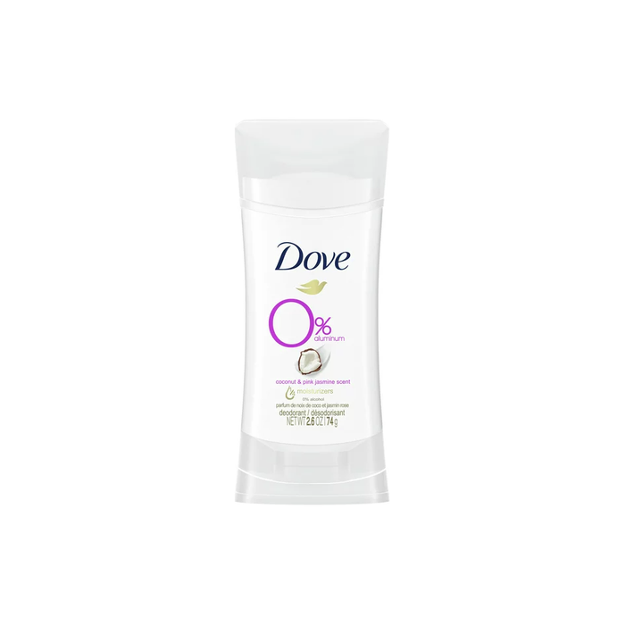 Product image of Dove 0% Aluminum Coconut and Pink Jasmine Scent Deodorant Stick 2.6 oz