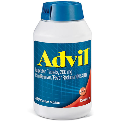 Product image of Advil Pain Reliever and Fever Reducer Tablet NSAID, 200 mg Ibuprofen, 360 ct.