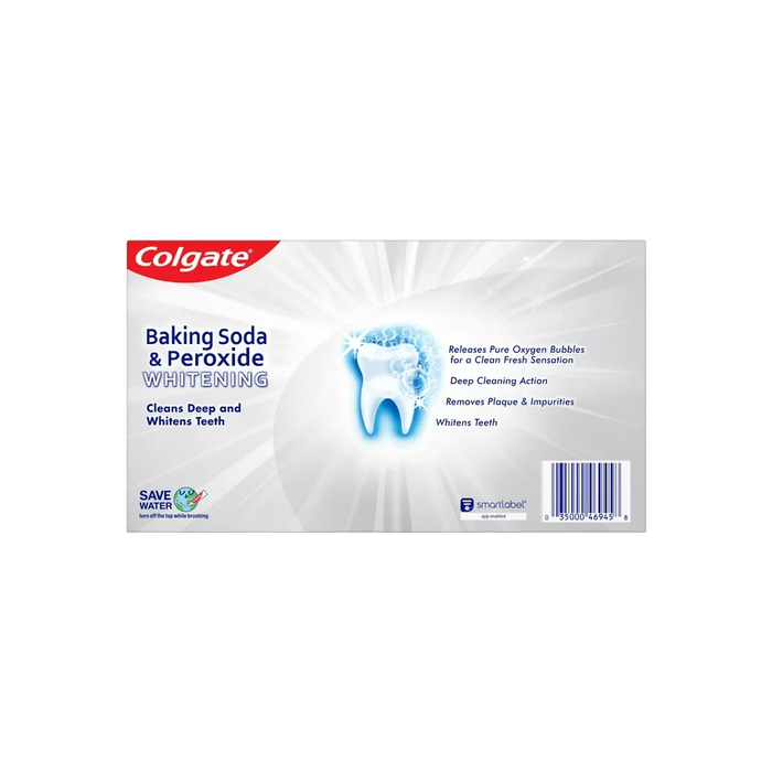 Product image of Colgate Baking Soda and Peroxide Whitening Toothpaste, Brisk Mint, 3 Pack
