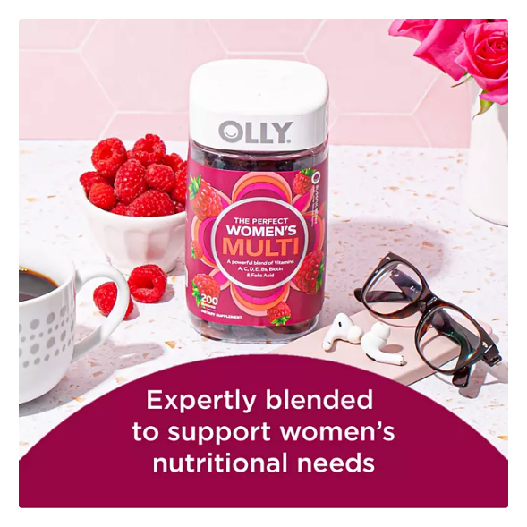 Product image of OLLY Women's Multivitamin Gummy, Health & Immune Support, Berry (200 ct.)