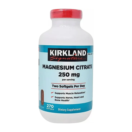 Product image of Kirkland Signature Magnesium Citrate 250mg Softgels (270 Count)