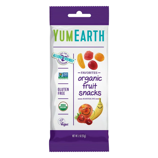 Product image of YumEarth Organic, Gluten-Free Fruit Flavor Fruit Snacks, 2 oz