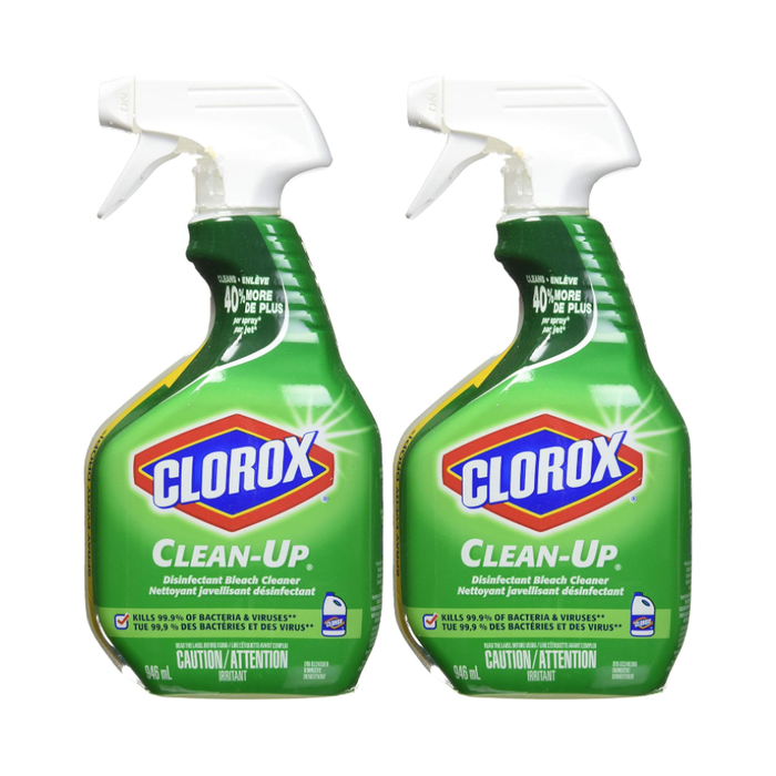 Product image of Clorox Clean-Up All Purpose Cleaner with Bleach, Spray Bottle, Original, 32 oz (2 Pack)
