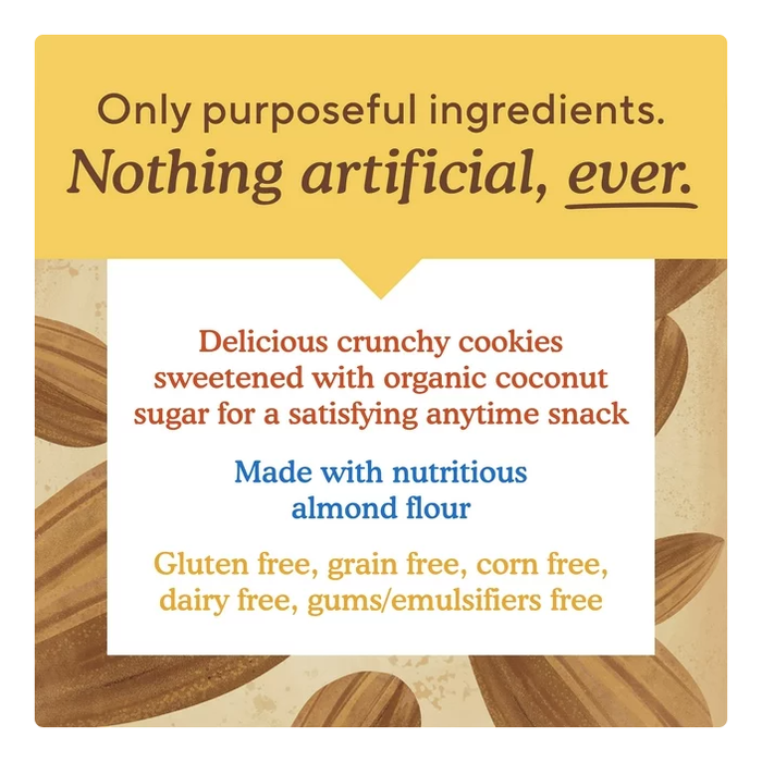 Product image of Simple Mills Crunchy Almond Flour Cookies, Chocolate Chip, Gluten-Free, 5.5 oz