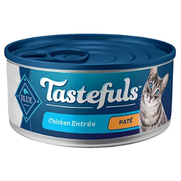 Product image of Blue Buffalo Tastefuls Pate Wet Cat Food, Variety Pack (5.5 oz., 32 ct.)