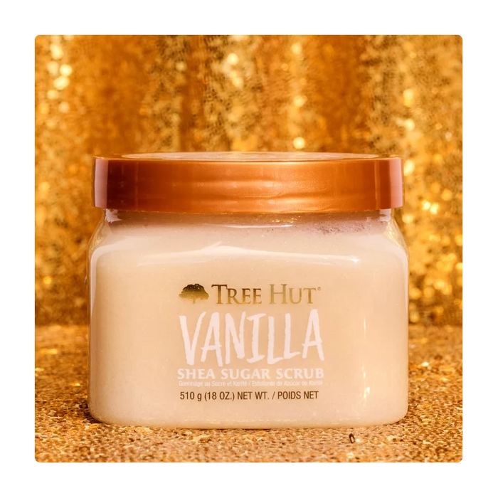 Product image of Tree Hut Body Scrub, Shea Sugar Hydrating Exfoliator for Softer, Smoother Skin, Vanilla, 18 oz