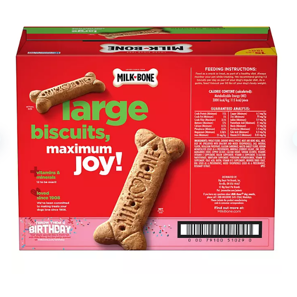Product image of Milk-Bone Original Dog Biscuits, Large Crunchy Dog Treats, 15 lbs.