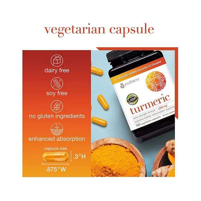Product image of Youtheory Turmeric Extra Strength Capsules (150 ct.)