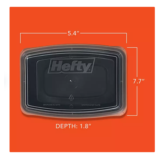 Product image of Hefty Food Storage Containers with Lids (28 oz., 60 pc.)