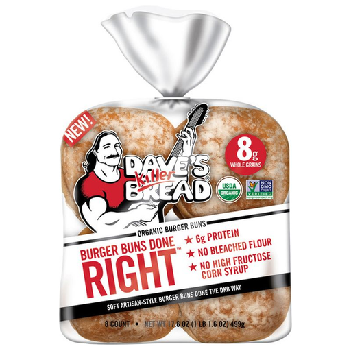 Product image of Dave's Killer Bread Organic White Burger Buns Done Right Hamburger Buns - 16oz