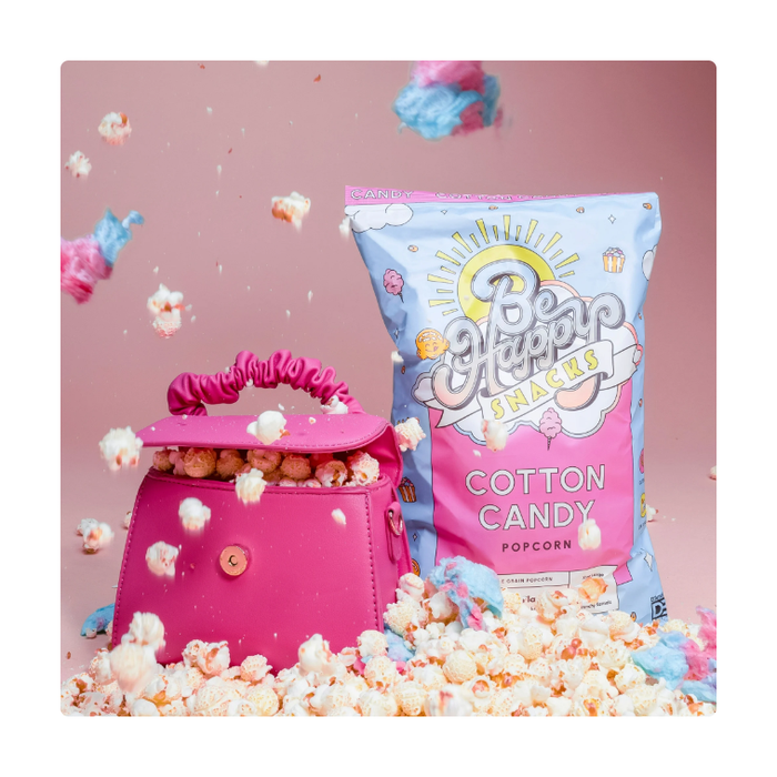 Product image of Be Happy Snacks Popcorn Cotton Candy - 5 Oz