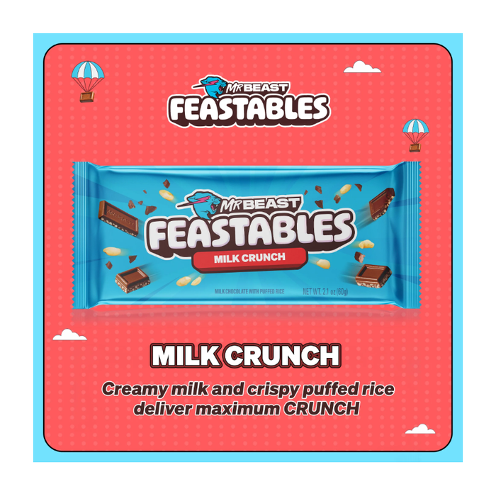 Product image of Feastables MrBeast Milk Chocolate Crunch Bar, 2.1 oz