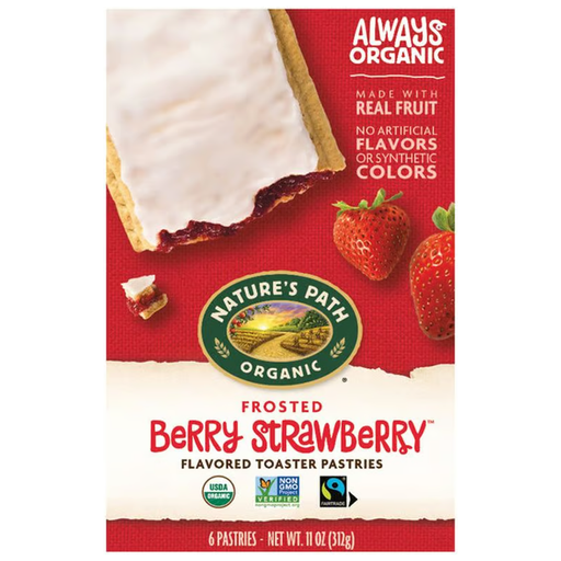 Product image of Nature's Path Organic Toaster Pastries Frosted Berry Strawberry - 6ct