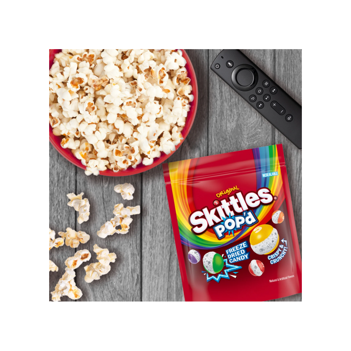 Product image of SKITTLES POP'd Originals Freeze Dried Candy - 5.5 Oz Bag
