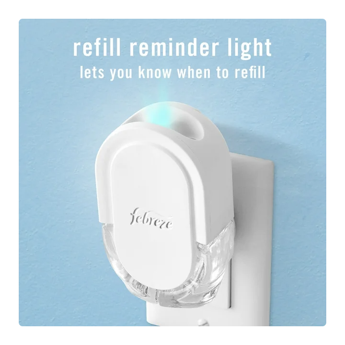 Product image of Febreze Odor-Fighting Fade Defy Plug Air Freshener Refill - Gain Original Scent