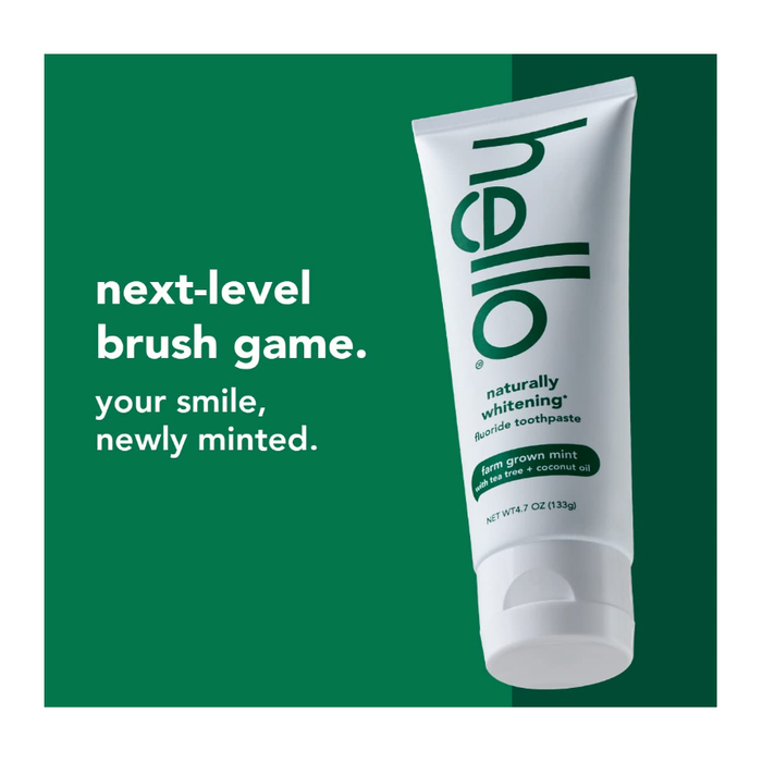 Product image of hello Naturally Whitening Fluoride, SLS-Free and Vegan Toothpaste - 4.7oz 3 (PACK)