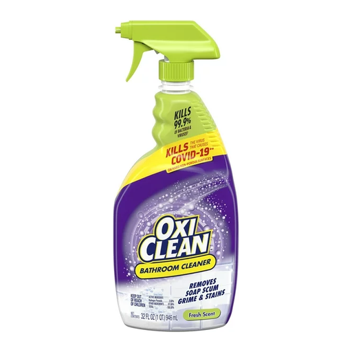 Product image of OxiClean Bathroom Cleaner, Shower, Tub & Tile, powered by OxiClean Stainfighters, 32oz.