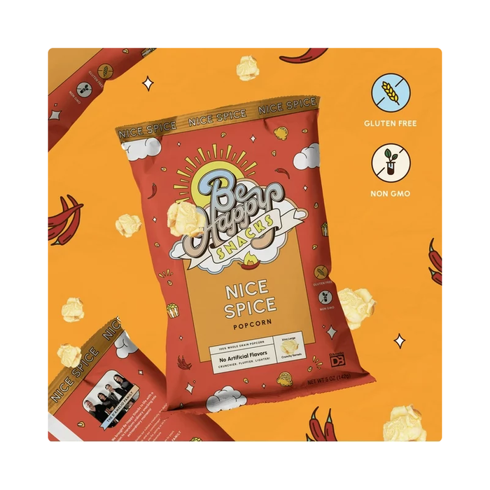 Product image of BE HAPPY SNACKS D'Amelio Nice Spice Popcorn, 5 oz