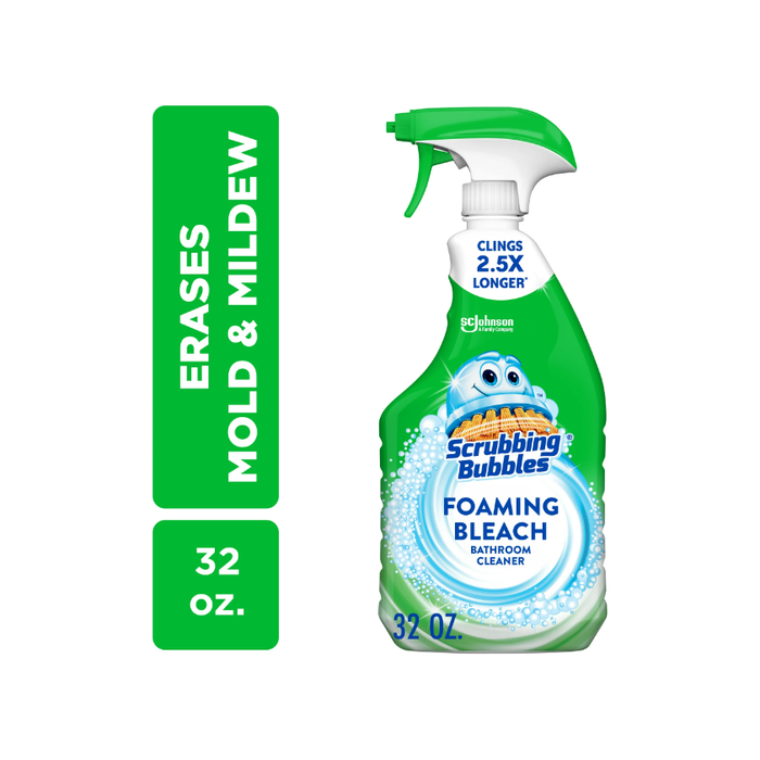 Product image of Scrubbing Bubbles Foaming Bleach Bathroom Cleaner, Trigger Bottle, Fresh Scent, 32 oz