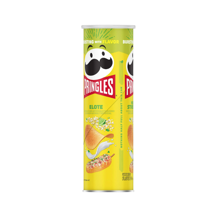 Product image of Pringles Elote Mexican Street Corn Potato Crisps Chips, Lunch Snacks, 5.5 oz